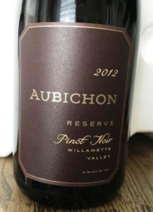 Aubichon Cellars - 2012 Reserve Pinot