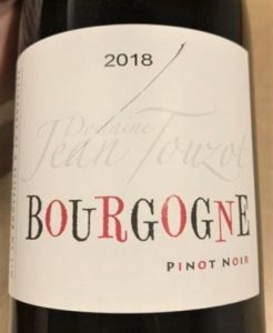 Jean Touzot 2018 Pinot Noir